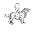 thumbnail image 1 of Sterling Silver 18" 1mm Box Chain 3D Golden Retriever Dog Breed Pendant Necklace, 1 of 2