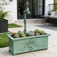 thumbnail image 4 of JZCHUNTOY 1 Pce Pot de Fleurs Carré en Fer Forgé pour Robinet, Jardinière Robuste Résistante à la Rouille, Contenant Décoratif de Jardin, pour Patio, Balcon, Appui de Fenêtre et Usage Intérieur Extérieur, 4 of 6