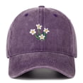 thumbnail image 5 of Floral Embroidered Baseball Cap,Elegant Casual Peaked Hat,Outdoor Sun Protection Cap,Elegant Floral Embroidered Baseball Cap Delicate Embroidere Lightweight Breathable Peaked Hat for Dress,Black, 5 of 8