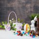 thumbnail image 5 of Cestas de Pascua, Nueva Cesta de Flores Portátil de Pascua, Cesta de Flores Decorativa de Imitación para Decoración Del Hogar, Decoración para Bodas Occidentales y Celebraciones de Primavera. Decorac, 5 of 6