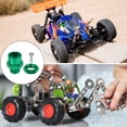thumbnail image 6 of Uxcell Wheel Hex Hub Adapter with M4 Threaded Axle,12mm to 17mm for 1/10 RC Car Upgrade 1/8 Tires (Green), 6 of 6
