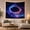 Glowing Vortex, variant on Glowing Vortex Over Mountain Silhouettes in a Dark Starry Sky, Mystical Fantasy for Space Enthusiasts, Celestial Wall Art Decor, Christmas Gift, Tapestry Wall Hanging for Bedroom and Living Room