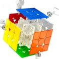 thumbnail image 4 of Cubo de Rubik de tercera generación de estilo versión UV de tercer nivel, competición profesional suave, suspensión magnética, juguetes educativos de carreras, 4 of 6