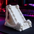 thumbnail image 5 of Aurorax Gothic Skull Cell Phone Stand,Halloween Decoration Indoor Skeleton Resin Black Vintage Gothic Furniture Accents for Desk White, 5 of 5
