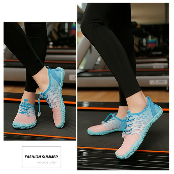 Aqua Shoes Zapatillas de deporte transpirables para vadear Zapatos de agua resistentes al desgaste para caminatas en el lago