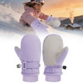 thumbnail image 2 of Toddler Winter Ski Gloves, Boys Girls Water-Resistant Warm Mittens with Lined Thickened Insulation for Cold Weather, Snow Play, and Outdoor Activities (Baby & Kids Sizes Available), 2 of 9