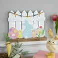 thumbnail image 2 of Northlight Happy Easter Bunny with Picket Fence Decoration - 11.75", 2 of 7