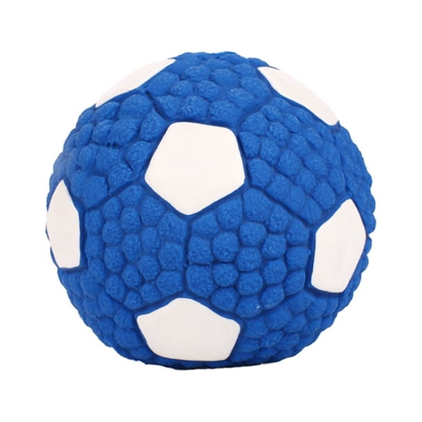 KAKOWELY Juguete para perros con sonido chirriante, juguetes de fútbol para cachorros, suministros para el entrenamiento dental.