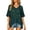 Green-1, variant on Crochet Crop Tops for Women Summer Tank Tops Hollow Out Beach Cover Ups V Neck 3/4 Sleeve Pullover Sweater Shirts