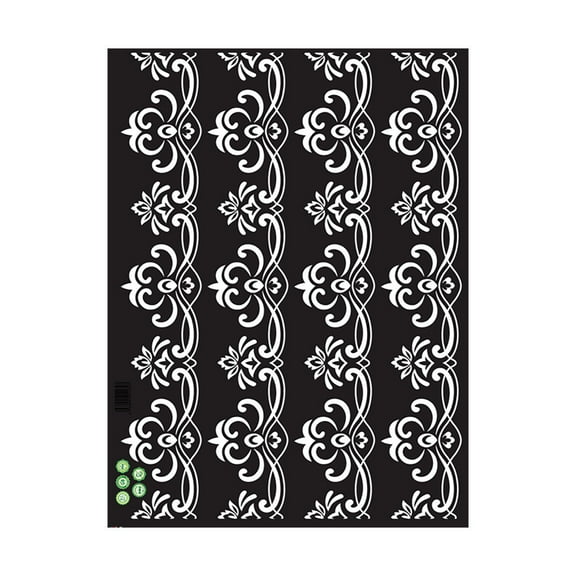 Wovilon European Window Lace Lace Mirror Wall Stickers Wall Decoration Home Decorations Home Decor Wall Stickers & Murals Wall Stickers for Bedroom, Living Room
