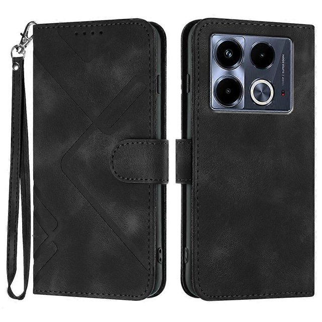 Line pattern PU case compatible with Infinix Note 40 4G
