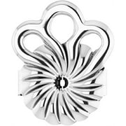 DUHAAS Sterling Silver Magic Earring Backs for Droopy Ears | Lifters for Heavy Earrings | Earring Stabilizer Backs (1 Pair), 8MM x 12MM (APII48385)