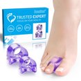 thumbnail image 2 of Separador de dedos Green Toe Care, paquete de 4 pares, almohadilla separadora para corrección de hallux valgus., 2 of 4