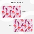 thumbnail image 3 of Placemats Set Of 4 / 6, Striped Parakeet Flamingo Pink Placemats For Dining Table Indoor/Outdoors Heat Resistant Washable Placemats 18" X 12", 3 of 8