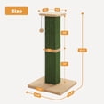 thumbnail image 5 of PAWZ Road 31" Cat Scratching Post for Indoor Cat Scratcher with Plush Large Base, Green, 5 of 10