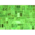 thumbnail image 1 of Ahgly Company Indoor Rectangle Abstract Green Contemporary Area Rugs, 2' x 4', 1 of 1