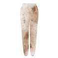 thumbnail image 5 of Npasoilc Sweatpants for Women 2024 Fall Trendy High Waisted Drawstring Elastic Waist Cinch Bottom Casual Baggy Athletic Jogger Pants Printed Loose Lounge Trousers, 5 of 5