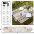 thumbnail image 3 of Beige Abstract Table Runner Linen Burlap Table Runner 120 Inches Long Modern Gradient Mottled Vintage Stripes Dresser Scarves for Kitchen Island Coffee Dining Room Party Holiday Decoration 13"x120", 3 of 8