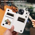 thumbnail image 4 of iPhone 14 Case ,Card Slots Leather Wrist Strap Phone Cover for iPhone 14, 4 of 5