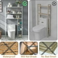 thumbnail image 4 of Over Toilet Bathroom Organizer 33",6-Tier Over The Toilet Storage Cabinet,Over The Toilet Storage Shelf for Restroom,Laundry(White), 4 of 9