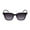 Jet, variant on "The Modish" Women's Fashion Reading Sunglasses – Full Lens, No Bifocal, UV Protection, Stylish & Comfortable - Jet - 3.00
