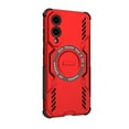 thumbnail image 3 of Designed for Samsung Galaxy S25 Edge Magnetic Phone Case,Compatible with Mag-Safe,Military-Grade Protection,Heavy Duty Shockproof Anti-fall Tough Rugged Dropproof Phone Case,Red, 3 of 11