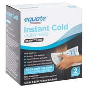 (2 pack) (2 pack) Equate Instant Cold Compress, 2 count