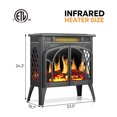 thumbnail image 4 of Electric Fireplace Stove Heater with 3D Flame Effect 23'' Freestanding Fireplace, 4 of 8