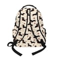 thumbnail image 3 of Xixirimido Dachshund Dog Bone Paw Print 17" Large Capacity Backpack for Kids Elementary Bookbag Middle High School Bag for Boys & Girls Multi Pockets Rucksack, 3 of 8