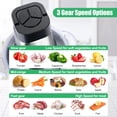 thumbnail image 2 of Procesador de alimentos Qinkada, potente picadora de carne de 500 W, tazón de acero inoxidable de 14 tazas, 3 modos de velocidad, 4 cuchillas de dos niveles para cebolla, carne, nueces, frutas, ajo, v, 2 of 5