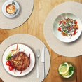 thumbnail image 3 of Round Braided Placemats Set Of 6 Table Mats For Dining Tables Woven Washable Non-slip Place Mats 15, 3 of 5
