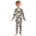 thumbnail image 3 of Cat Cloud Pattern Cotton Pajamas 2 Piece Set Sleepwear Soft and Comfortable Homewear Nightwear, 3 of 7