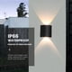 thumbnail image 4 of Lámpara de pared LED impermeable IP66 Iluminación Jardín AC85-265V Luminaria nórdica moderna Lámparas de pared para interiores Sala de estar Porche Exterior, 4 of 5