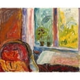 thumbnail image 2 of Thorvald Erichsen 14x12 Gold Ornate Wood Frame and Double Matted Museum Art Print Titled - The Red Chair (1929), 2 of 4