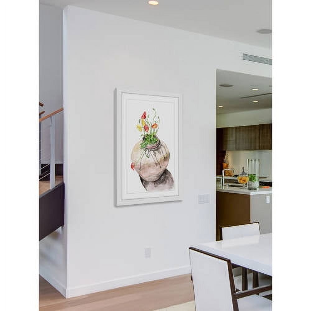 Marmont Hill "Potted Poppies" by Rachel Byler Framed Painting Print