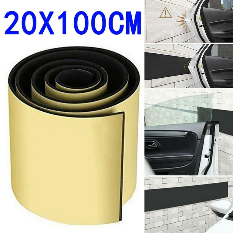 Yannee 100X 20CM Car Door Protector Garage Rubber Wall Guard Safety Bumper  Sticker 