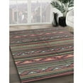 thumbnail image 3 of Ahgly Company Machine Washable Indoor Square Contemporary Khaki Green Area Rugs, 5' Square, 3 of 7