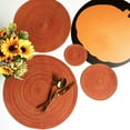 thumbnail image 3 of Pebbuoy Round Placemat Modern Solid Color Heat-Resistant Non-slip Heat Insulation Dining Table Protection Decoration Pad Coaster Kitchen Supplies, 3 of 7