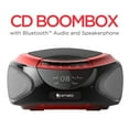 thumbnail image 5 of Ematic Bluetooth CD Boombox, Red, EBB9224, 5 of 10