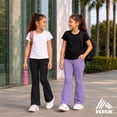 thumbnail image 3 of RBX Girls Stretch Flare Bell Bottom Leggings with Pockets for Yoga Dance and Play 2 Pack, 3 of 7