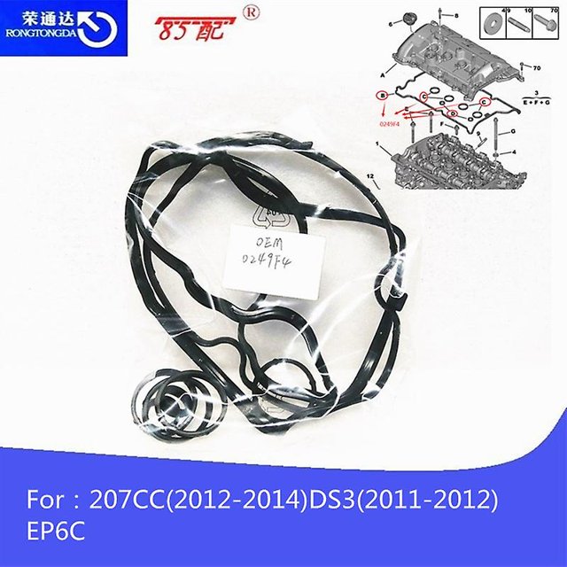 Valve Cover Gasket 0249f4 Forpeugeot 207cc Citroen Ds3 Ep6 Ep3 Mini R55 R56 R57 R58 R59 R60 R61 N12 N16