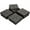 Gray, variant on TOTAL 12" x 12" Plastic Interlocking Deck Tiles, 9 Pack, Waterproof Outdoor Flooring for Patio, Porch, Shed, Poolside, Garden & Backyard,Dark Gray