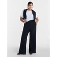 thumbnail image 2 of Athletic Works Women's and Women's Plus French Terry Wide Leg Pants, 31" Inseam, Sizes XS-4X, 2 of 5