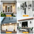 thumbnail image 4 of VIANIS Dusk to Dawn Outdoor Wall Lights for House, Black 100% Aluminum Outdoor Porch Light Fixture, Waterproof Exterior Houses Door Lights, Anti-Rust Outdoor Coach Light for Garage, 4 of 10