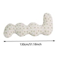 thumbnail image 2 of zhangmingg Long Rectangular Summer Pillow for Side Sleepers and Leg Support with Washable Silk-Like Cover, 2 of 3