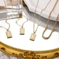 thumbnail image 3 of TINGN Gold Layered Necklaces for Women 14K Gold Plated Square Paperclip Link Chain Necklaces, 3 of 5