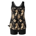 thumbnail image 4 of Tankini Swimsuits for Women with Shorts Athletic Two Piece Bathing Suits Racerback Tank Tops Swimwear, 4 of 6