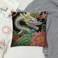 thumbnail image 2 of Nawypu Chinoiserie Animal Dragon Pillow Covers,Chinoiserie Pillow Covers Outdoor Decorative Pillow Covers for Couch Bed Sofa Cushion Farmhouse Pillowcases, 2 of 5