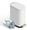 White, variant on KSSKSS 2.6 Gallon/10L Slim Stainless Steel Bathroom Trash Can with Soft Close Lid, for Narrow Spaces,Bathroom, Bedroom (Silver)