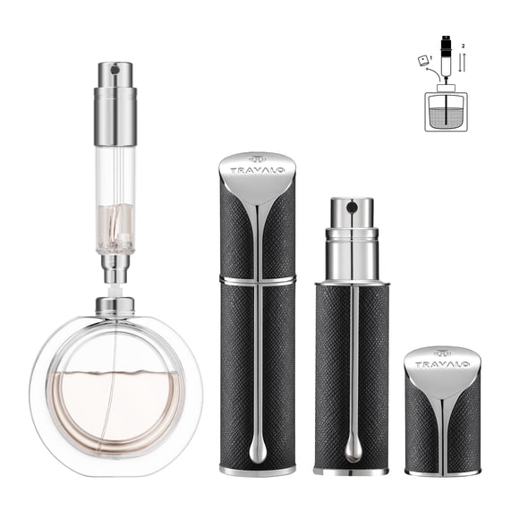 Botella recargable de perfume de viaje Travalo AQUA de 5 ml para mujeres y hombres